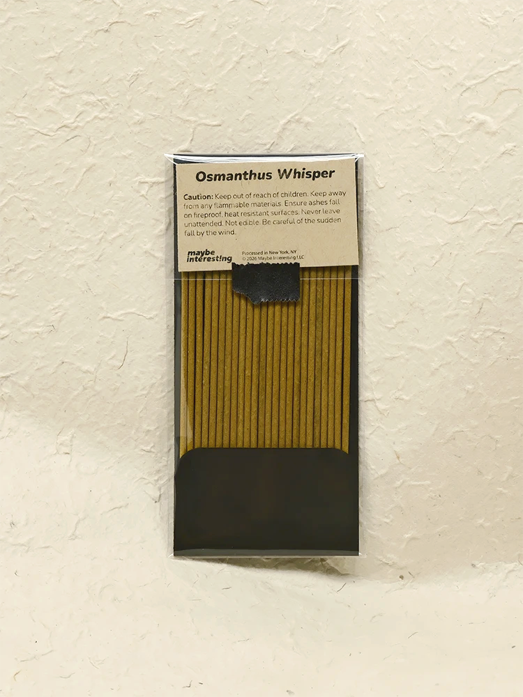 Osmanthus scented premium incense sticks on organic paper