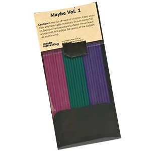 Premium incense sticks set with rose, sandalwood, and lavender scents on organic paper