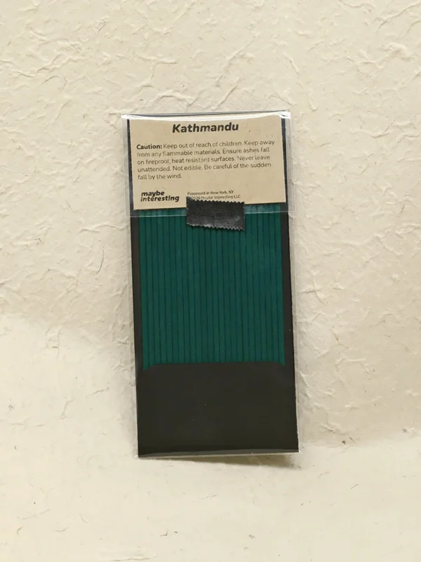 Sandalwood scented premium incense sticks on organic paper